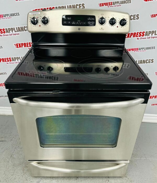 Used GE Stand Alone 30” Glass-Top Stove JCBP80S0M2SS For Sale