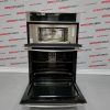 Used JennAir silver oven micro combo JMW3430DS02 open