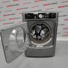 Used Maytag silver front load washer MHW7100DC0 open