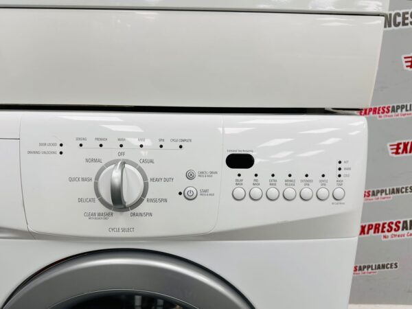 Used Whirlpool Washer/Dryer 24” Stackable Set WFC7500VW, YWED7500VW For Sale