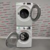 Samsung Washer And Dryer Set WF45M5100AW And DV42H5000EW open