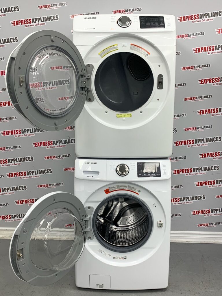 Used Samsung Washer And Dryer Set WF45M5100AW/A5 and DV42H5000EW/AC For ...