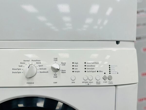 Used Frigidaire 27” Front Load Washer and Dryer Set FTF2140ES3 and FEQ1442CES0 For Sale