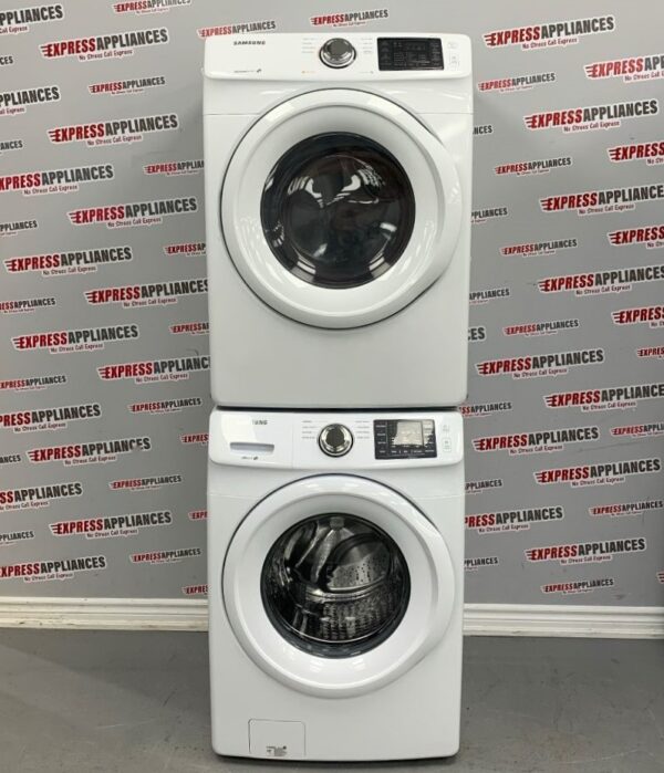 Used Samsung Washer And Dryer Set  For Sale WF45M5100AW/A5 and DV42H5000EW/AC