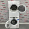 Blomberg Washer and Dryer Set WM77120NBL01 and DV17542 both open