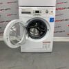 Blomberg Washer and Dryer Set WM77120NBL01 and DV17542 washer open
