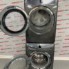 Electrolux Stackable Washer and Dryer Set EFMC617STTO and EFLS617STTO open