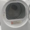 Used Frigidaire Washer and Dryer Stackable Set CAQE7001LW0 and FFFW5000QW0 dryer opne