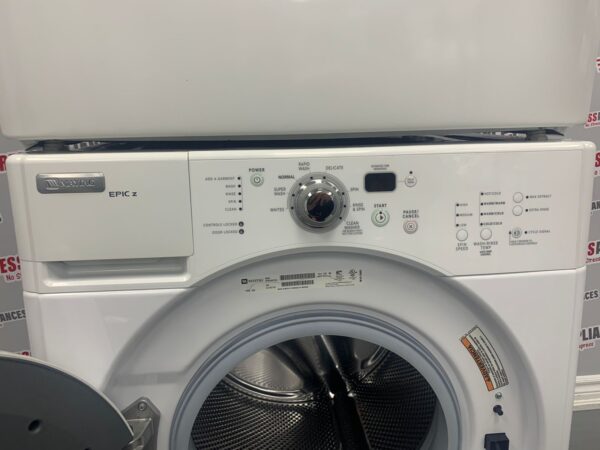 Used Maytag Washer and Dryer Set MHWZ400TQ02 and YMEDZ400TQ2 For Sale