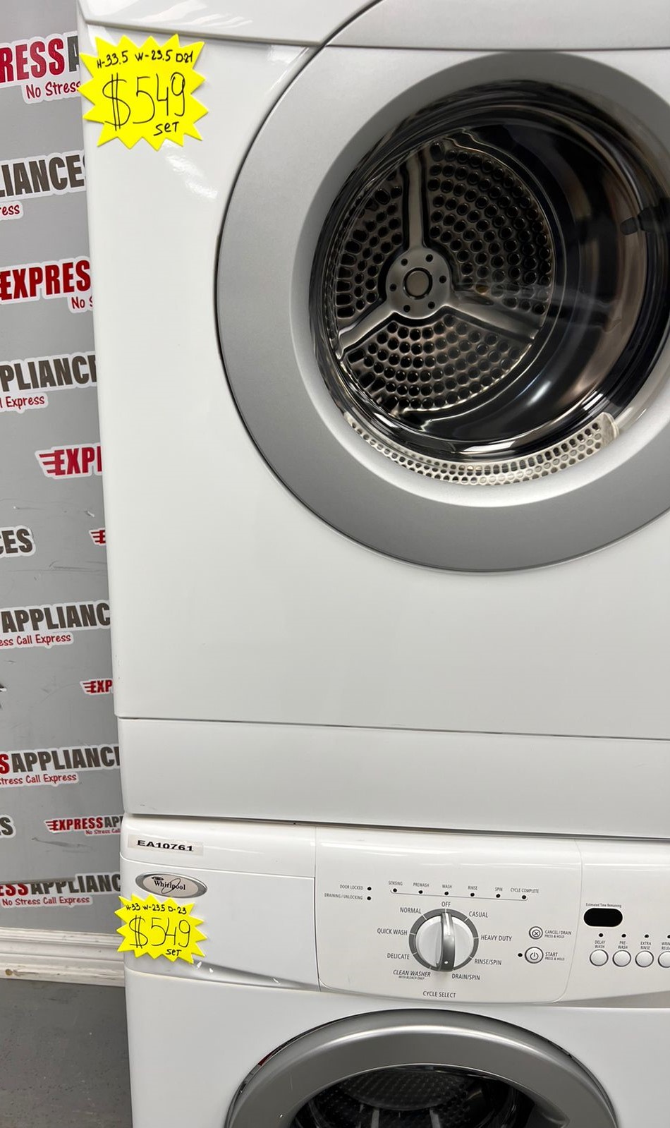 Used Whirlpool Washer And Dryer Set For Sale | ️ Express Appliances