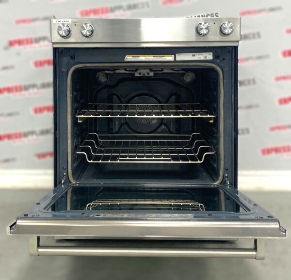 Used KitchenAid Slide-In Glass-Top 30” Stove YKSEG700ESS3 For Sale