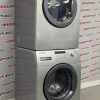 Used Samsung 27” Front Load Washer and Electric Dryer Stackable Set WF203ANSXAC DV203AESXAC For Sale (3)