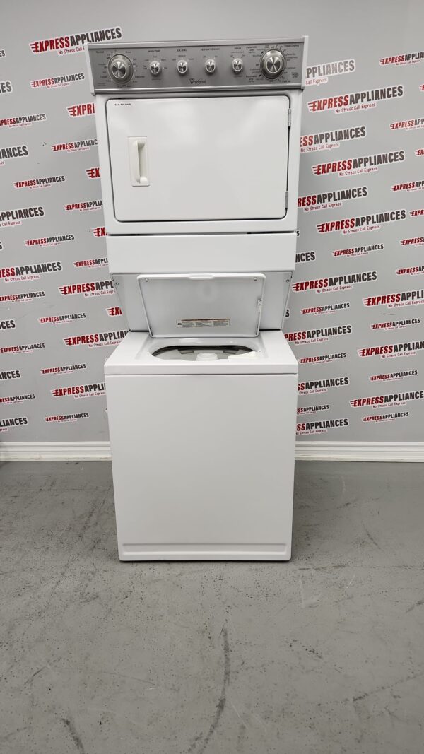 Used Whirlpool Stacked Washer And Dryer YWET4027EW0 For Sale