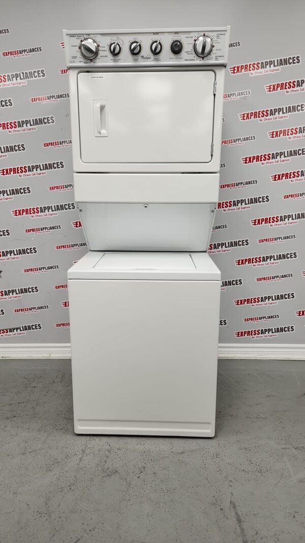 Used Whirlpool Stacked Washer And Dryer Laundry Center YWET3300XQ0 For Sale