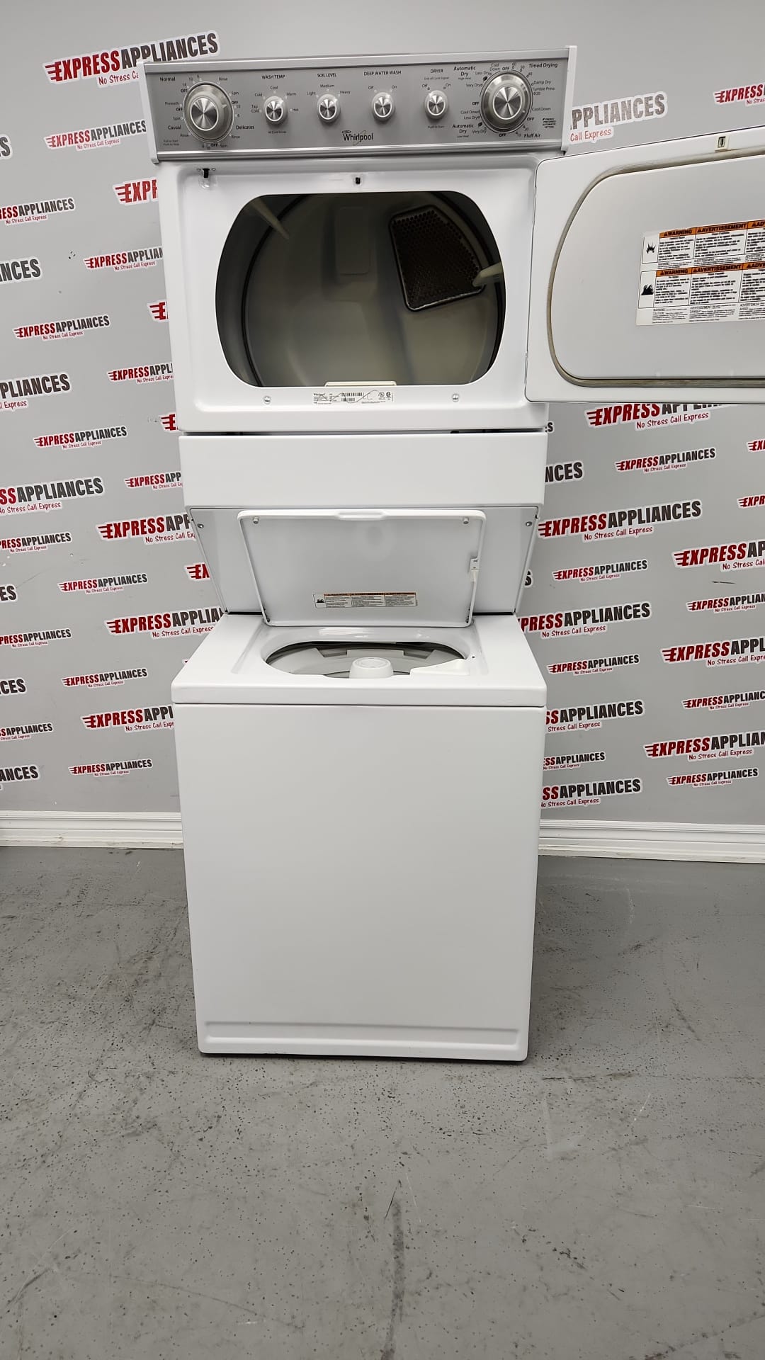 whirlpool stackable washer dryer 27 inch