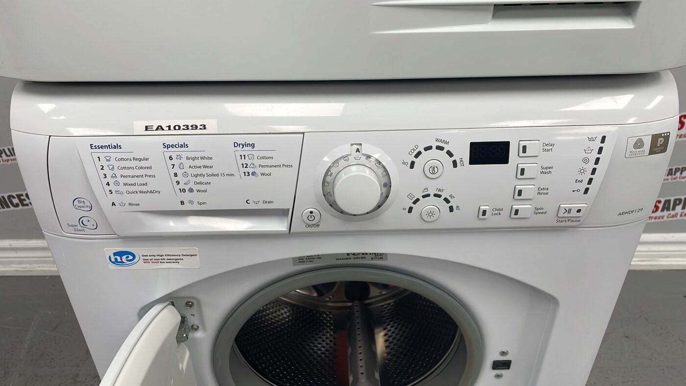 Used Ariston Washer/Dryer Set ARWDF129 and TCL73X(NA) For Sale ️