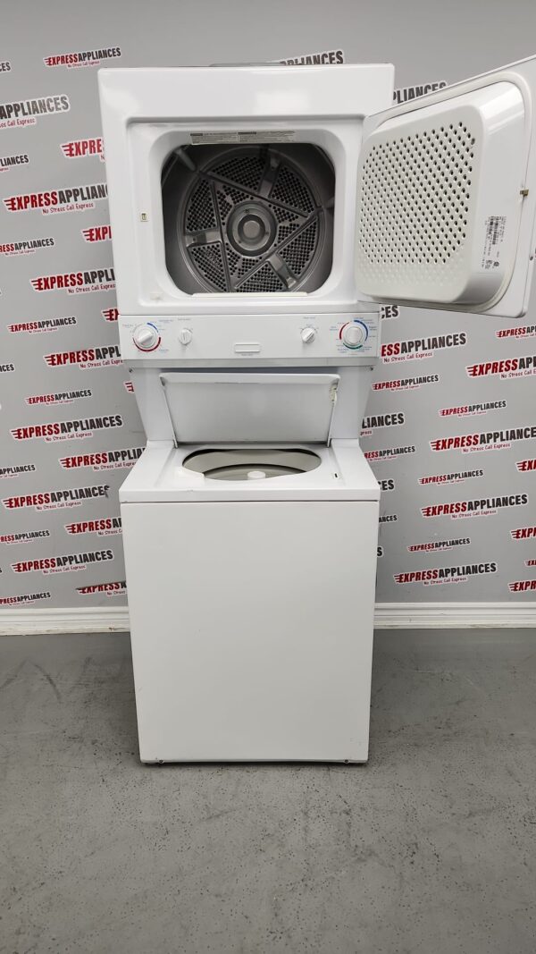 Used Frigidaire Stacked Washer And Dryer Laundry Tower Center MEX731CFS2 For Sale