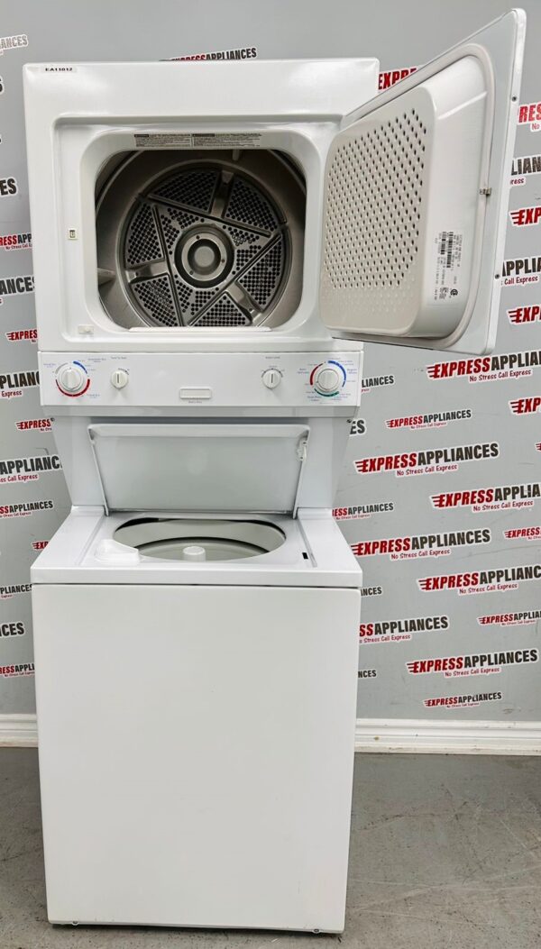 Used Frigidaire Stacked Washer And Dryer Laundry Tower Center MEX731CFS0 For Sale