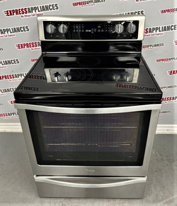Used Whirlpool 30" Glass Top Convection Range YWFE745H0FS0 For Sale