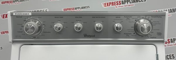 Used Whirlpool 27” Laundry Center Washer and Dryer YWET4027EW0 For Sale