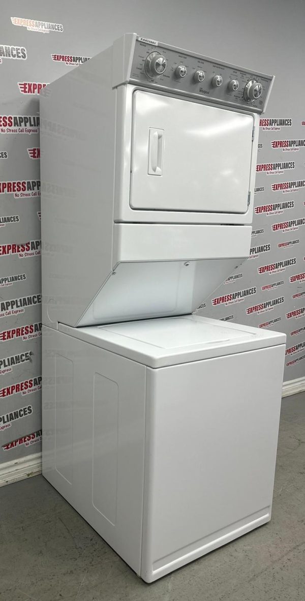 Used Whirlpool 27” Laundry Center Washer and Dryer YWET4027EW0 For Sale