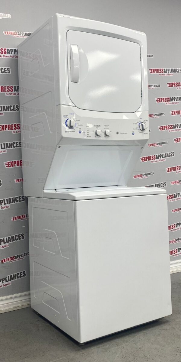 Used GE 27” Stackable Washer/Dryer Laundry Center GUAP270EM0WW For Sale