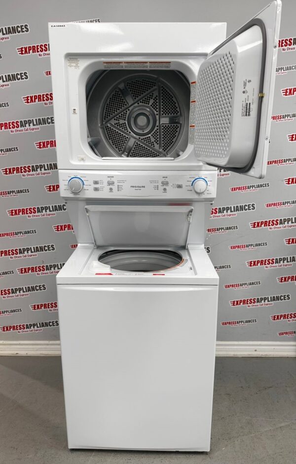 Used Frigidaire Stacked Washer And Dryer Laundry Tower Center FLCB752CAW1 For Sale