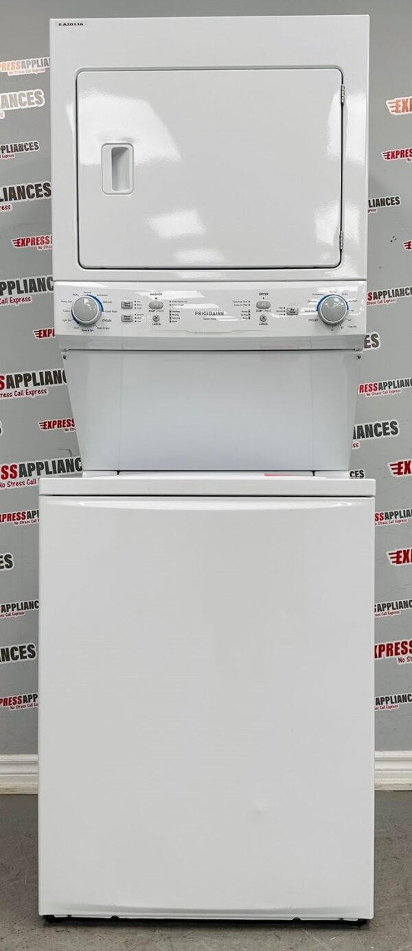 Used Frigidaire Washer And Dryer Laundry Center Tower FLCE752CAW3 For Sale