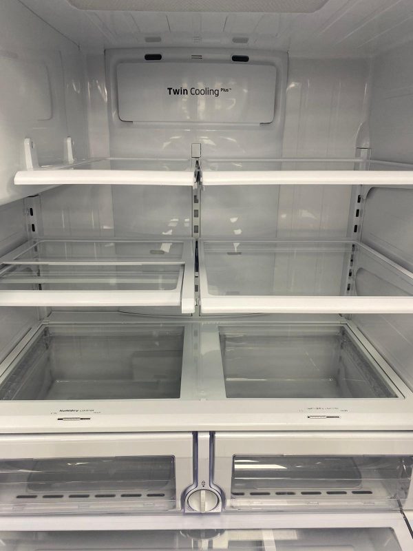 Used Samsung 36” French Door Refrigerator RF28HFEDBSR For Sale