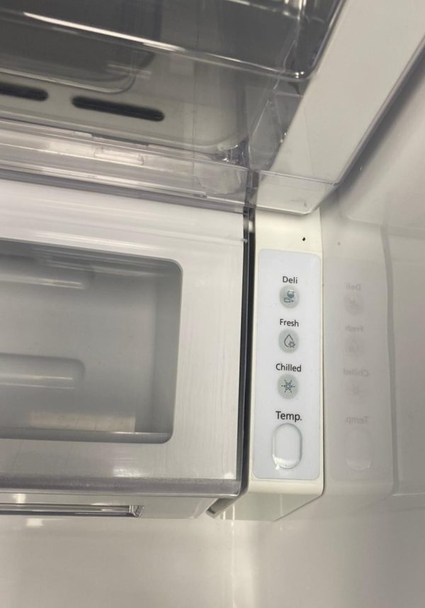 Used Samsung 36” French Door Refrigerator RF28HFEDBSR For Sale