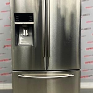 Used Samsung 36” French Door Refrigerator RF28HFEDBSR For Sale