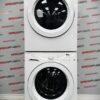 Used Frigidaire Stackable Washer and Dryer Set FAFW3801LW3 CAQE7001LW0