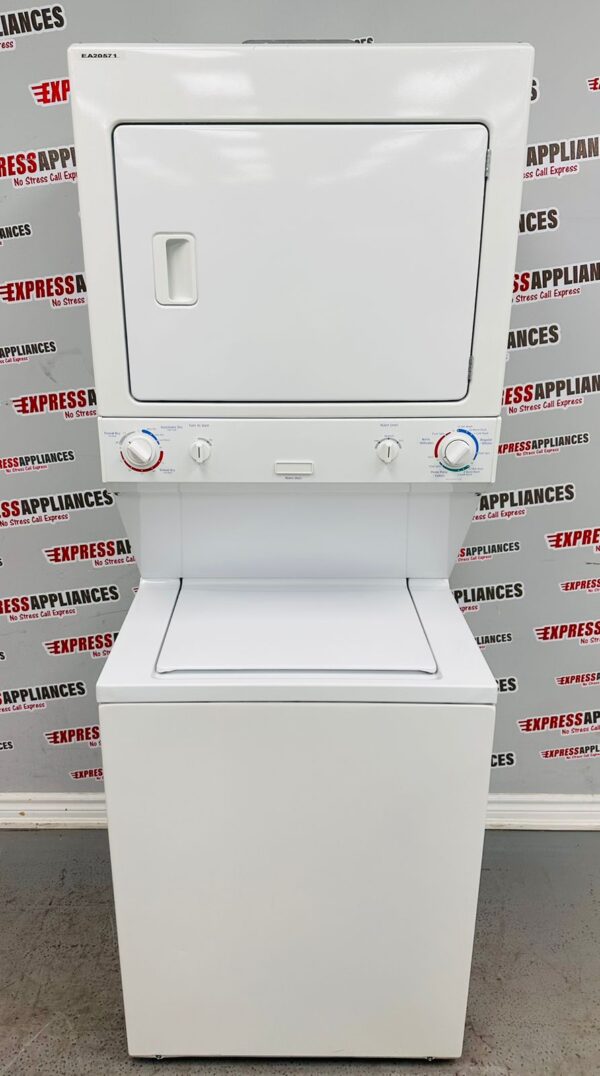 Used Frigidaire 27" Stacked Washer And Dryer Tower MEX731CAS3 For Sale