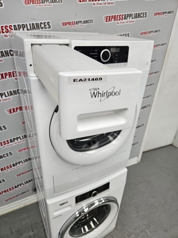 Used Whirlpool 24” Washer and Ventless Dryer Set WFW5090JW0 YWHD3090GW0 For Sale