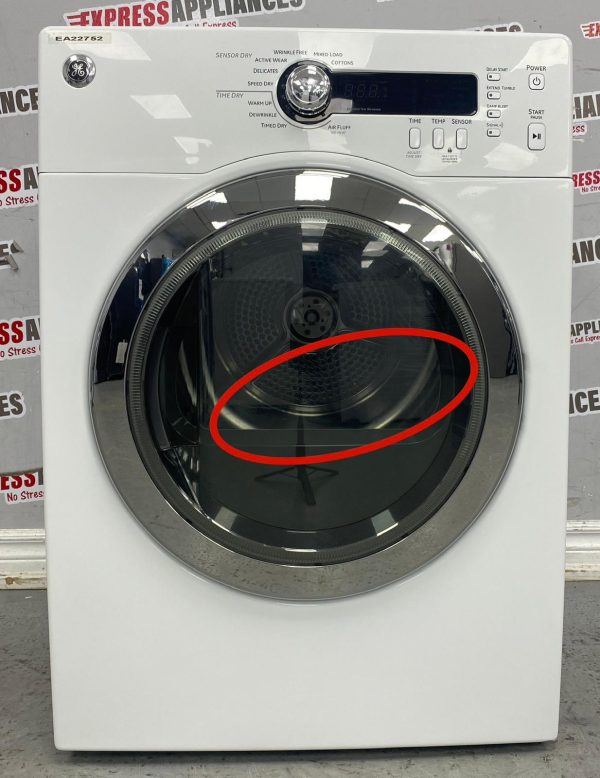 Used GE Electric 24” Stackable Dryer PCVH480EKWW SKU: EA22752 For Sale