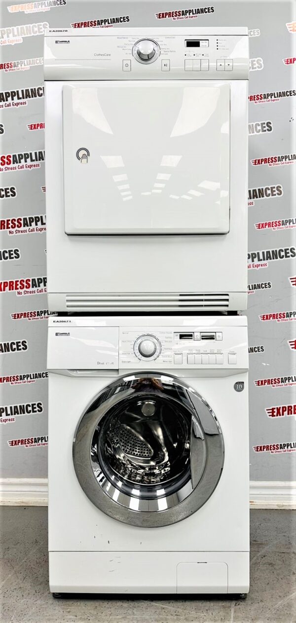 Used Kenmore 24” Washer and Dryer Stackable Set Models: 80002, 501-40002 For Sale