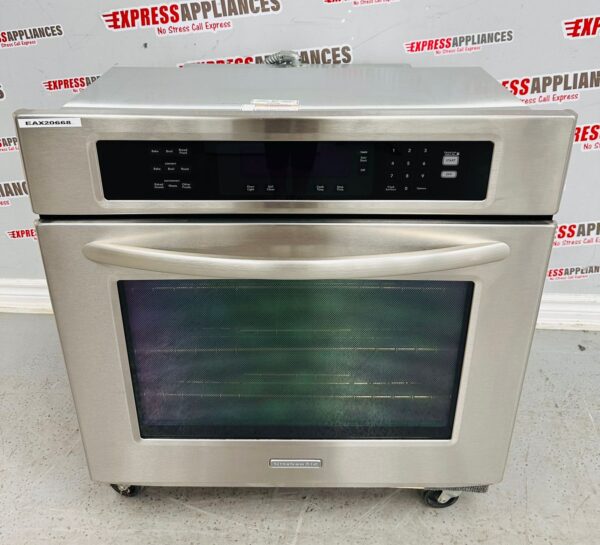 Used KitchenAid 30” Single Wall Oven KEBS107SSS04 For Sale