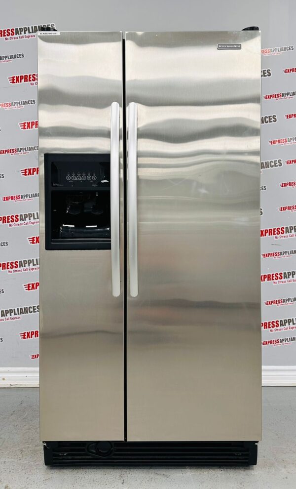 Used KitchenAid Side by Side 33” Refrigerator KSRG22FTSS01 For Sale