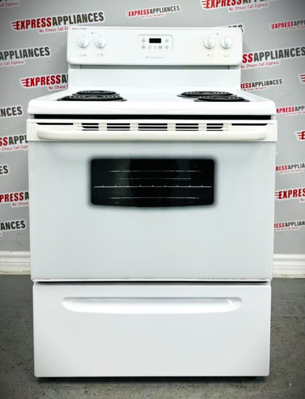 Used Frigidaire 30” Back Control Coil Stove CFEF312CSA For Sale