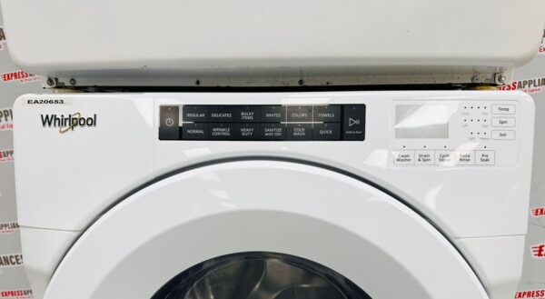Whirlpool 27” Washer and Dryer Stackable Set WFW560CHW0, YWED560LHW0 For Sale