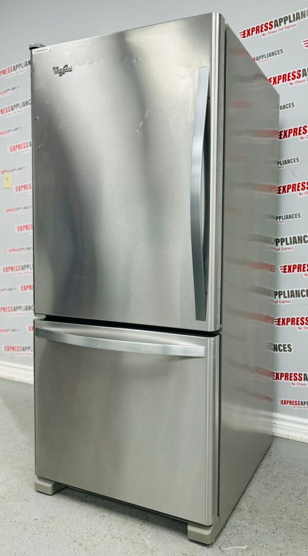 Used Whirlpool 30” Bottom Freezer Refrigerator WRB329LFBM00 For Sale