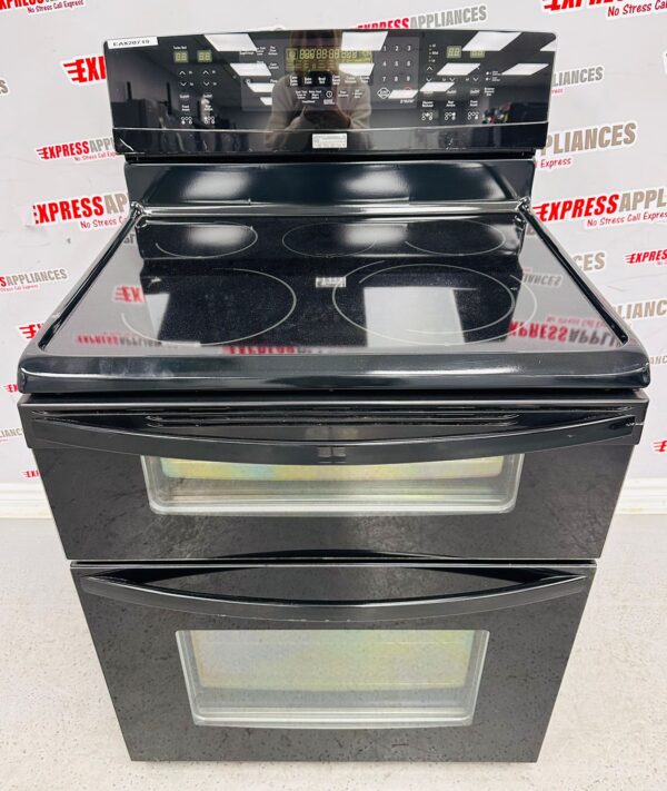 Used 30” Kenmore Double Oven with Glass Top Range A970-600192 For Sale