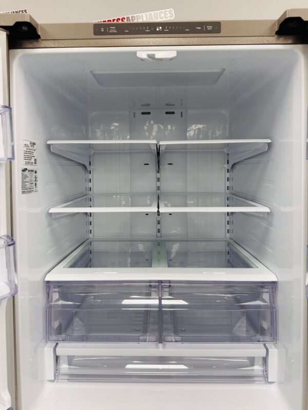 Used Samsung 30” French Doors Refrigerator RF220NCTASR For Sale