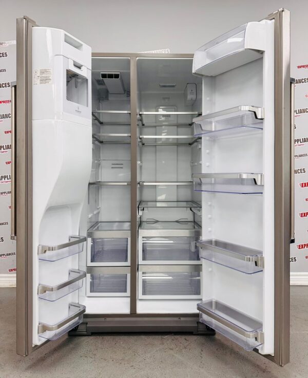 Used KitchenAid Side by Side 36” Refrigerator KRSF505ESS00 For Sale