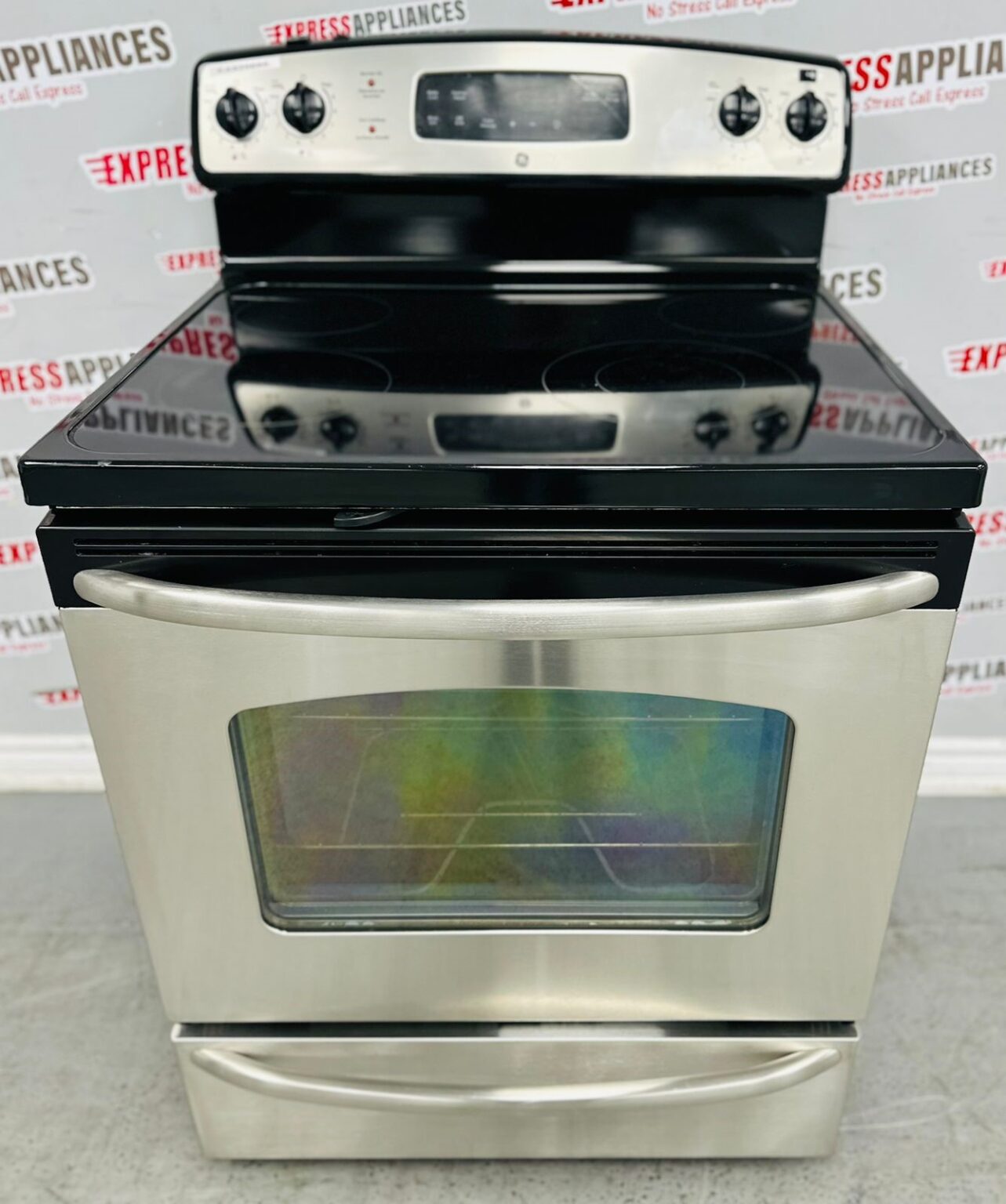 Used GE GlassTop Stove JCBP65S0M1SS For Sale ️ Express Appliances