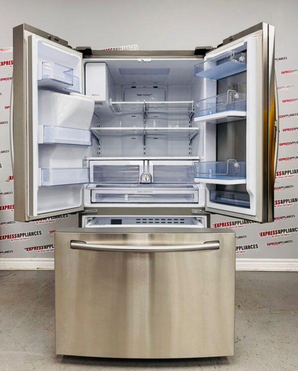 Used Samsung French Door 36” Refrigerator RF28HDEDBSR For Sale