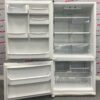 Used Amana Bottom Freezer 30” Refrigerator ABB222ZDEW open