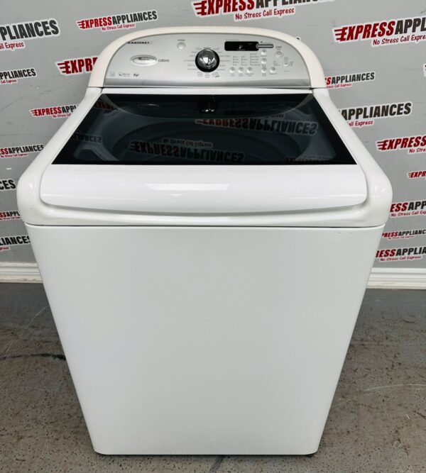 Used 27” Whirlpool Cabrio Top Load Washing Machine WTW7800XW0 For Sale