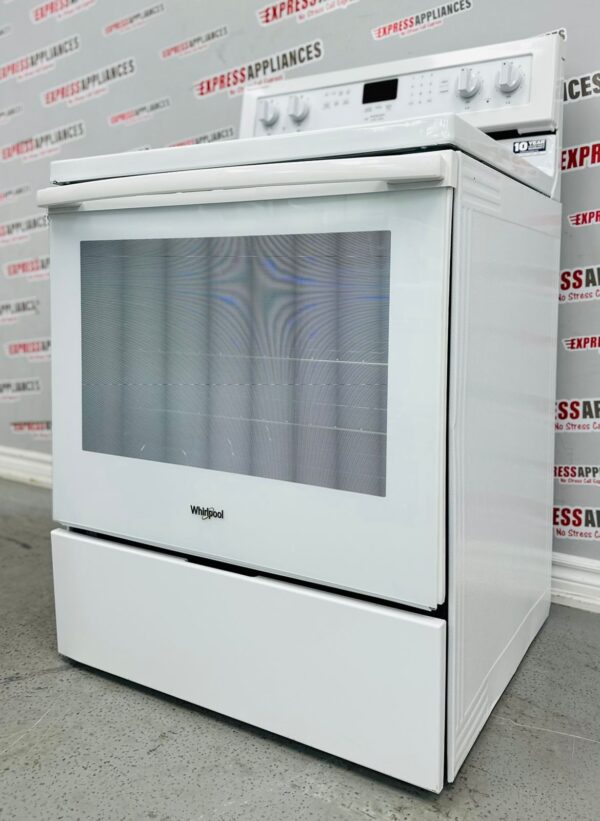 Open Box 30” Maytag White Range with Glass Top YMER8800FW6 For Sale