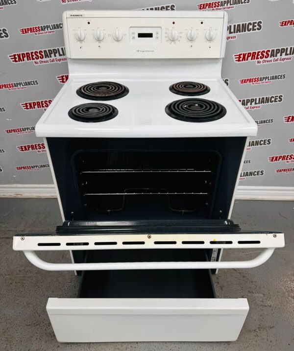 Used Frigidaire 30” Back Control Coil Stove CFEF312CS2 For Sale